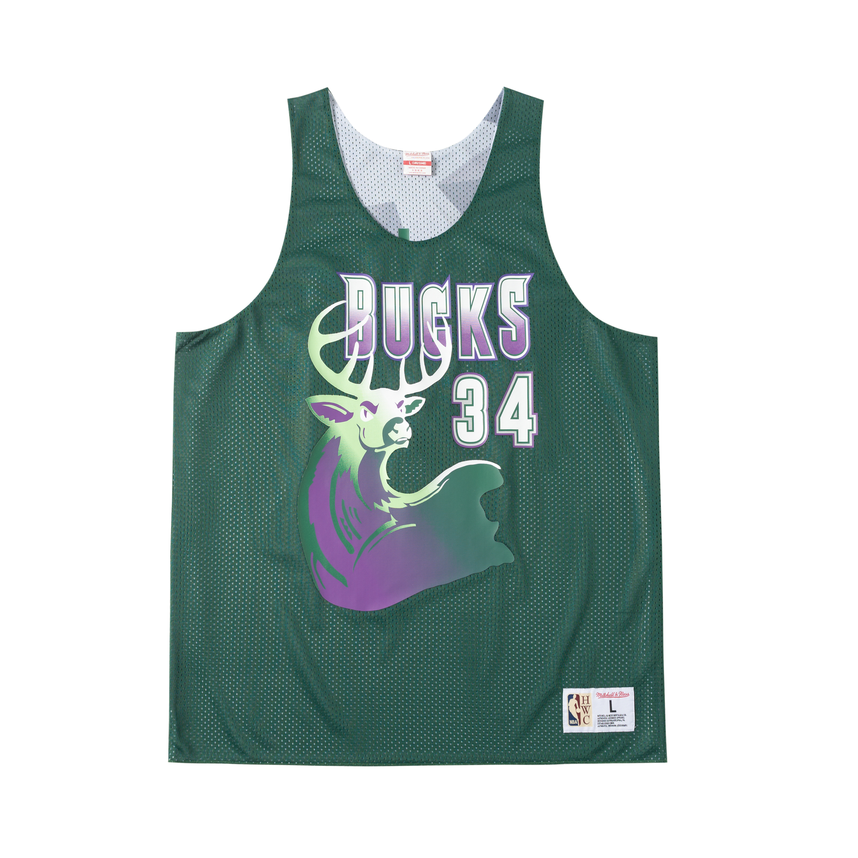 Mitchell Ness Basketball Jersey Milwaukee Bucks Unisex Green
