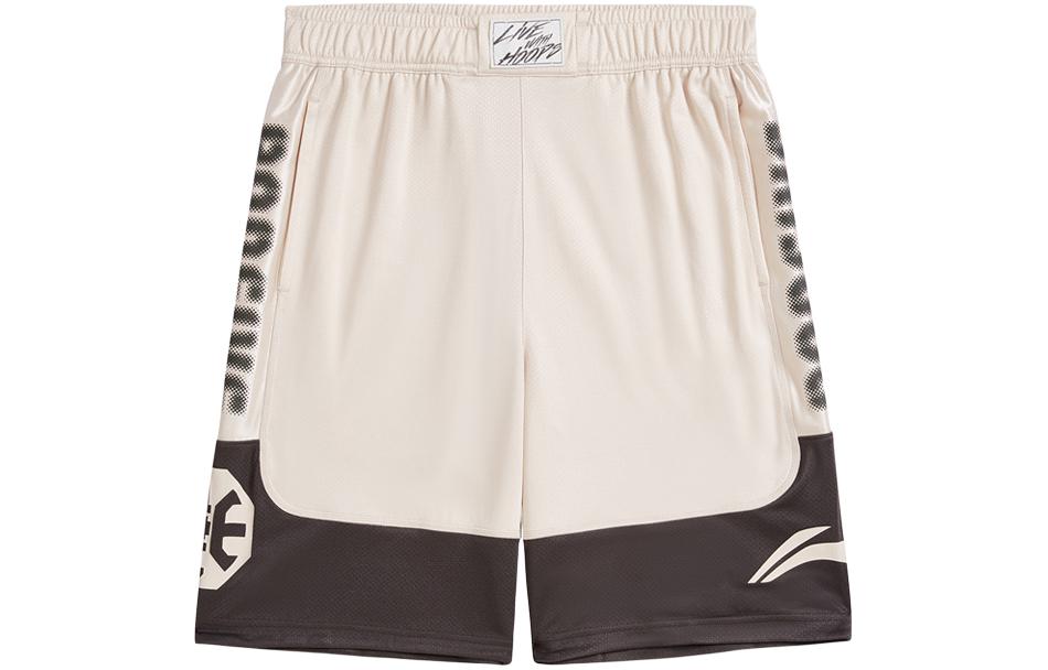 Li Ning BADFIVE Sports Shorts Men’s Gravel Gray Obsidian Lime