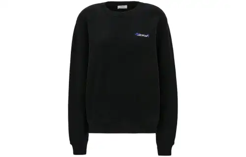 OFF-WHITE Arrows floral-embroidered cotton sweatshirt