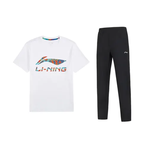 Li Ning Casual Sportswear Men's Crew Neck Moderate