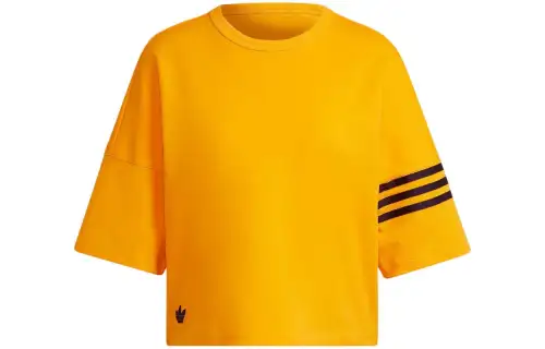 Adidas Originals Adicolor Neuclassics Tee Drop Shoulder Sleeve T Shirt Women's Yellow