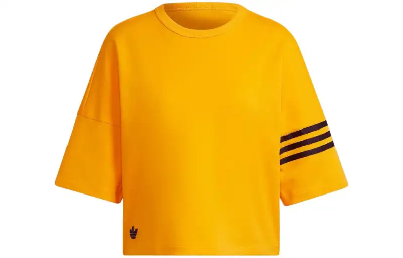 Adidas Originals Adicolor Neuclassics Tee Drop Shoulder Sleeve T Shirt Women's Yellow