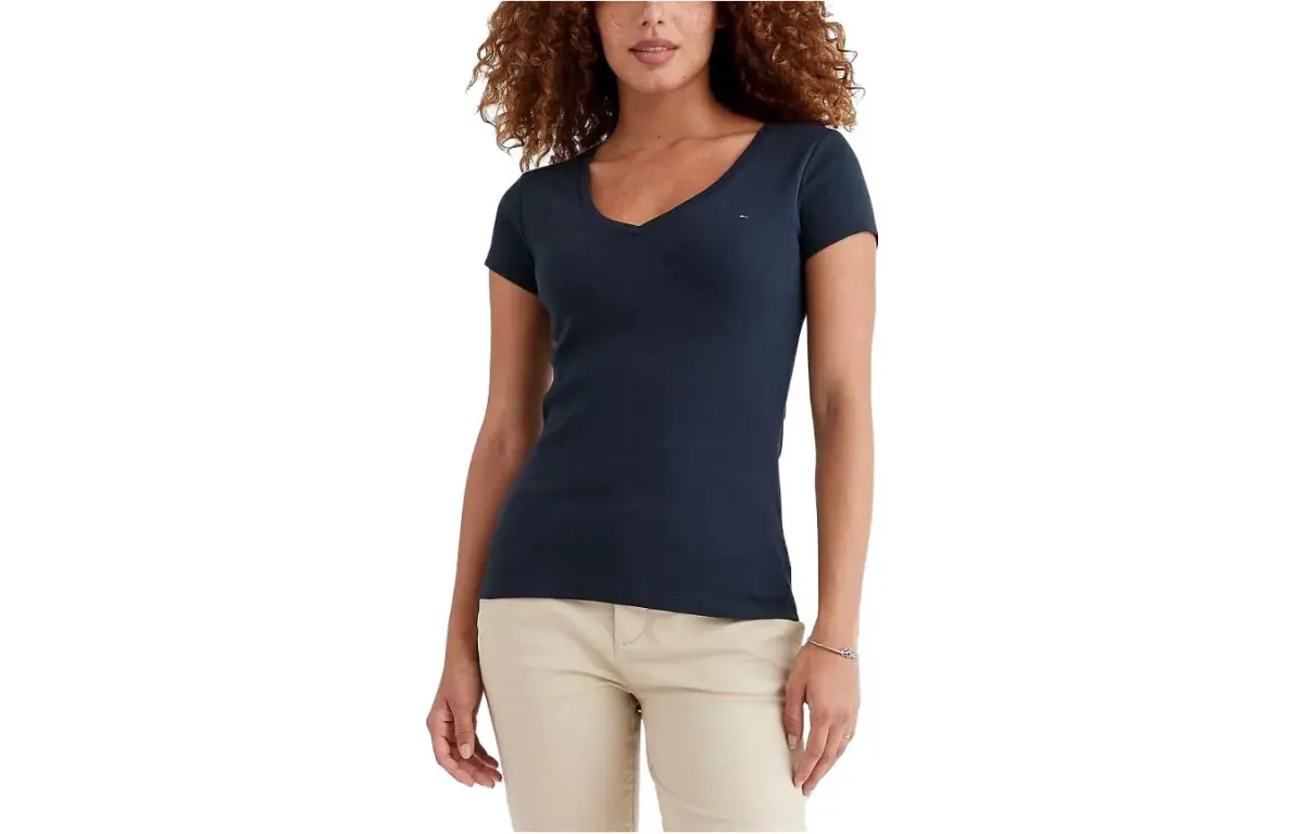 Tommy Hilfiger T Shirt Women's Deep Sea Blue