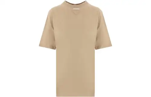PRADA Triangle logo Cotton T shirt