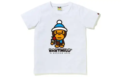 A BATHING APE T Shirts Women's Crew Neck Moderate Straight Fit
