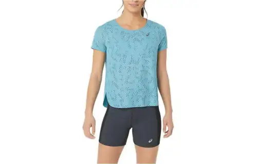 ASICS T Shirt Women's Gray Blue