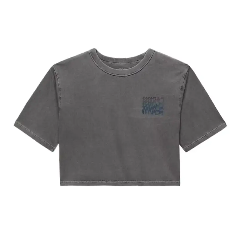 Vans Drop Shoulder Sleeve T Shirt Women's Black