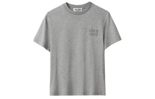 MIU MIU FW23 T Shirt Women's Gray