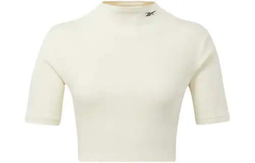 Reebok CL WDE SS RIB TIGHT TOP T Shirt Women's White