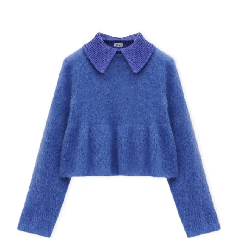 LOEWE Polo Sweater 'Blue'