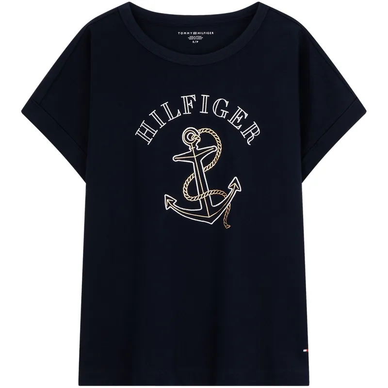 Tommy Hilfiger T Shirt Women's Navy Blue
