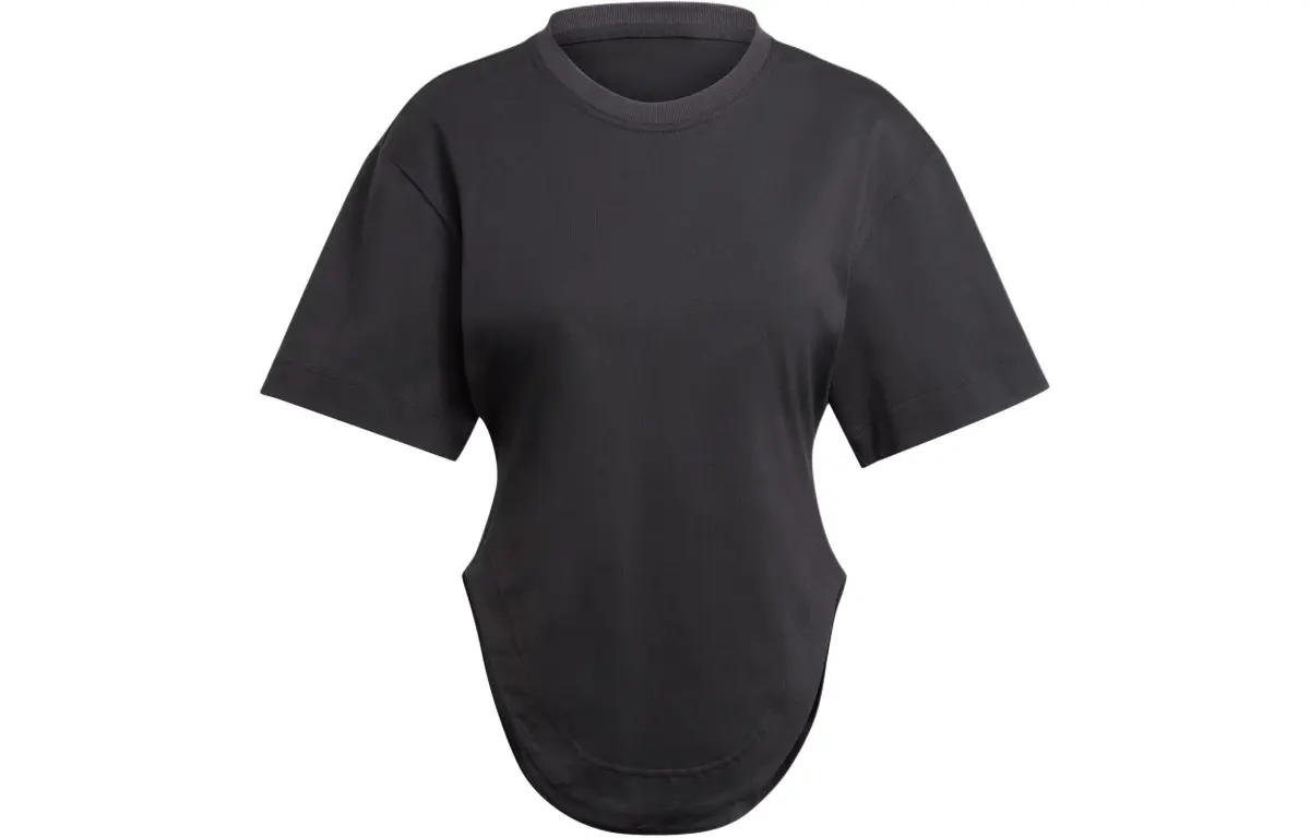 Adidas x Stella McCartney Drop Shoulder Sleeve T Shirt Women's Black