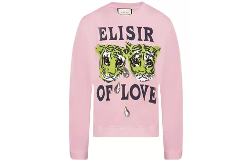GUCCI T Shirts Women's Pink Crew Neck Moderate