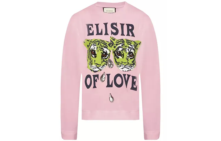 GUCCI T Shirts Women's Pink Crew Neck Moderate
