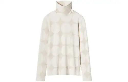 UNIQLO X Marimekko T Shirts Women's Light Gray Turtleneck Moderate Other