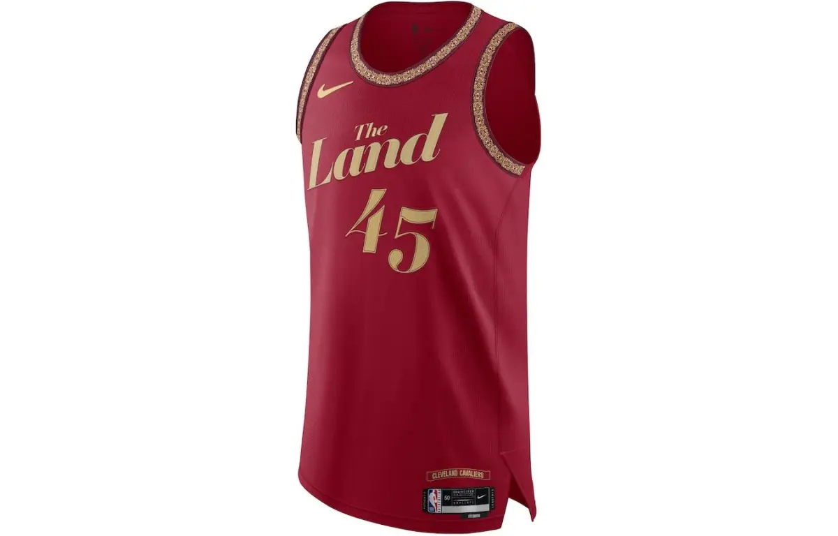 Nike Basketball Jersey Cleveland Cavaliers, Donovan Mitchell, City Edition Men's Burgundy