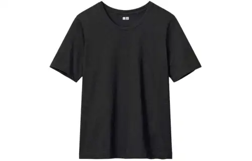UNIQLO U Collection SS24 Drop Shoulder Sleeve T Shirt Women's Black
