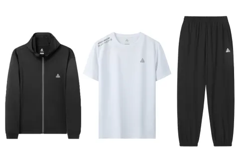 Solid keep warm basketball universal breathable long-sleeve for leisure for yoga for training, trousers, set, loose straight fit, with short sleeve, elastic waist, for running
