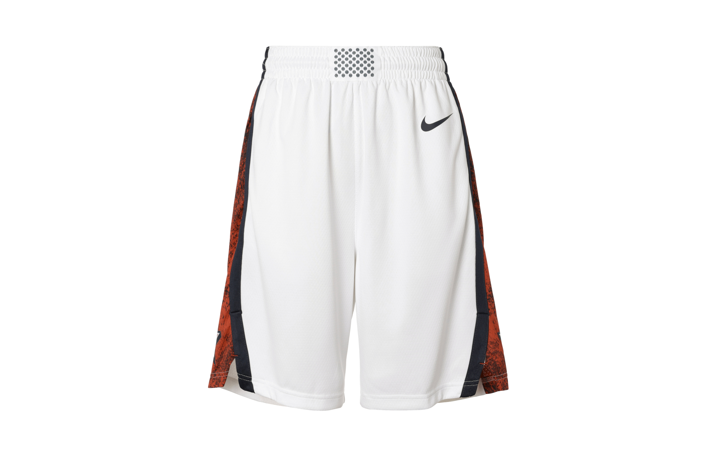 Nike Basketball breathable comfortable white basketball uniform, USA, absorbs sweat and smell, mid rise