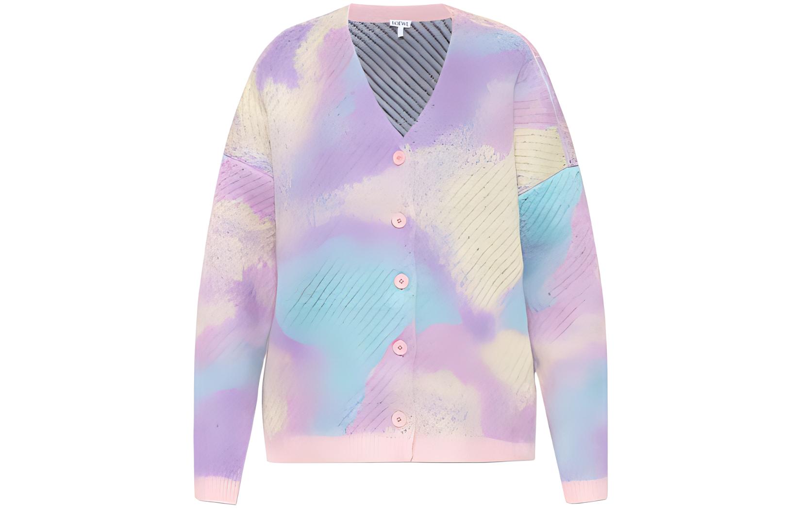 Женский кардиган LOEWE SS22 Unicorn (фиолетовый)