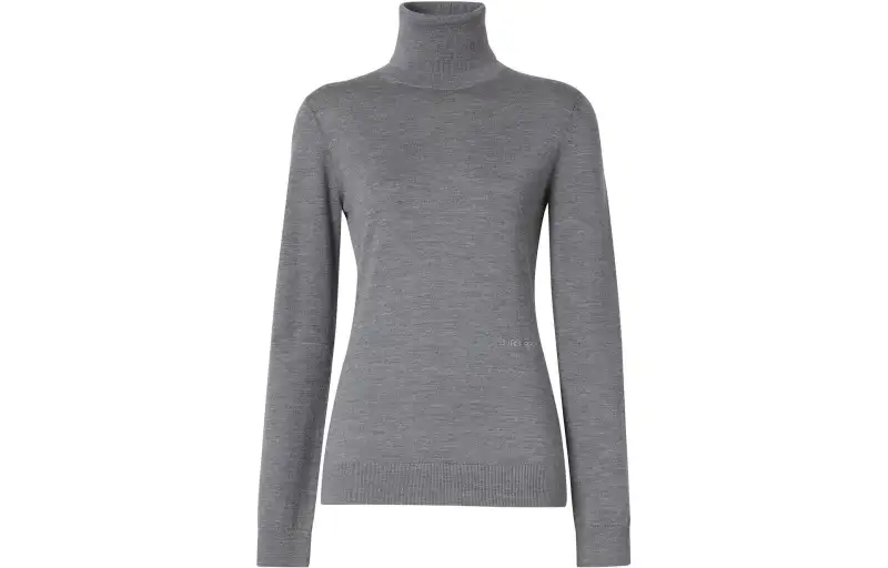 Burberry Sweaters Women's Gray Turtleneck Moderate Other