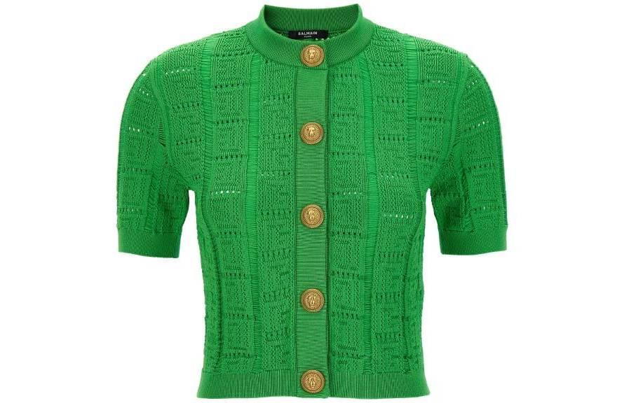 Женский свитер BALMAIN (зеленый)