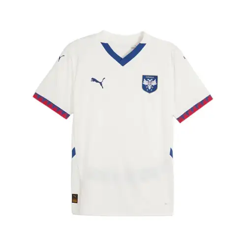 PUMA Serbia Football SS24 Soccer Jersey Men's White