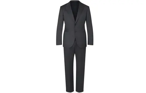 LOUIS VUITTON New Quarterly Products Of LV Business Suits Men's Black Lapel Moderate