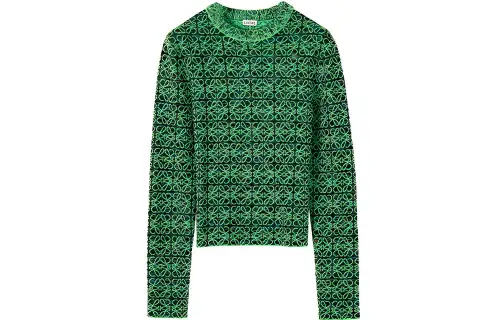 LOEWE Anagram Sweater 'Green/Black'