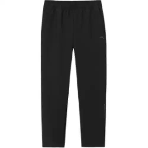 Anta Variety Training Collection Fleece Lined Letter Comfortable Versatile Sports Pants Men's Basic Black