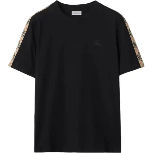 Burberry check-trim cotton t-shirt