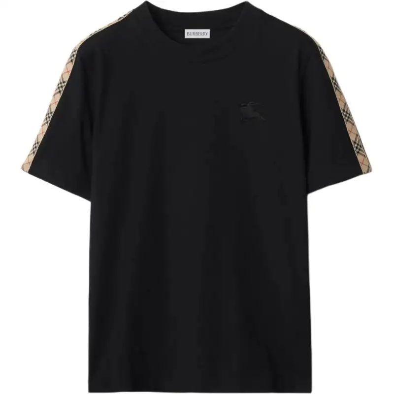 Burberry check-trim cotton t-shirt