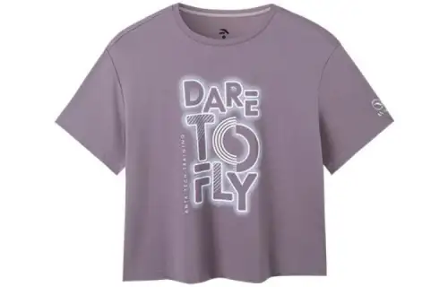 Anta Variety Training Collection Crop Top Women's Dusty Purple