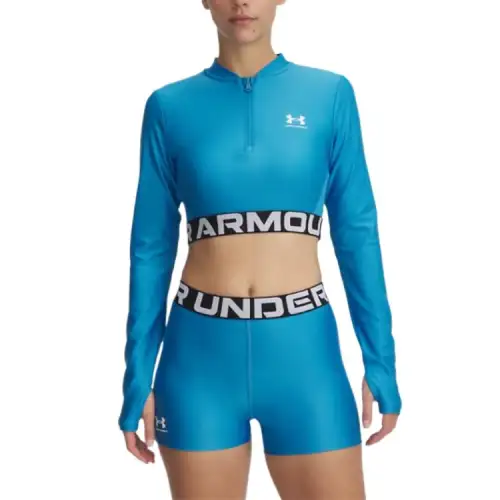 Under Armour HeatGear Crop Top Women's Blue