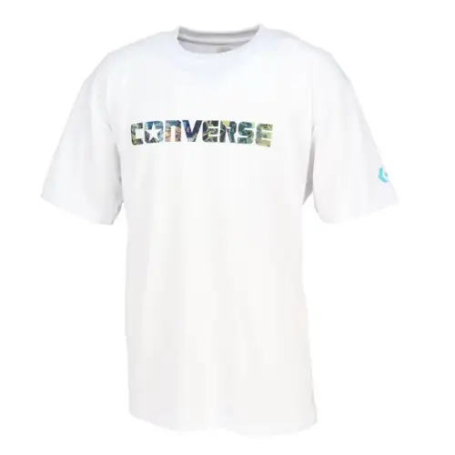 Converse T Shirts Men's White Crew Neck Moderate