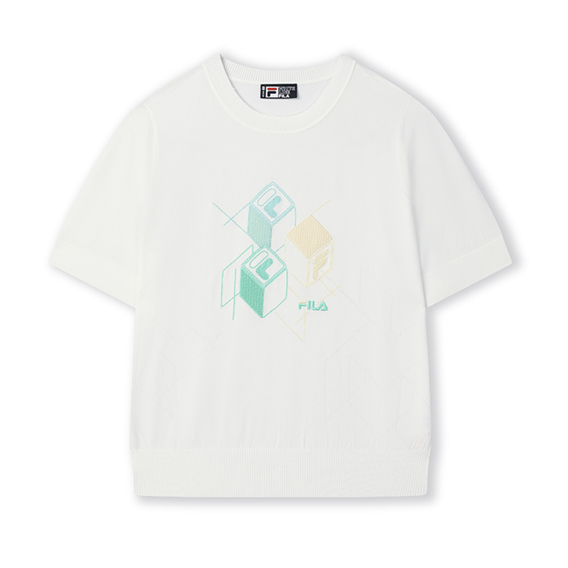 Женская футболка Fila SS25 HERITAGE (белая)