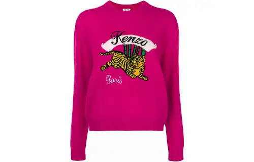 KENZO Sweaters Women's Pink Crew Neck Moderate Other