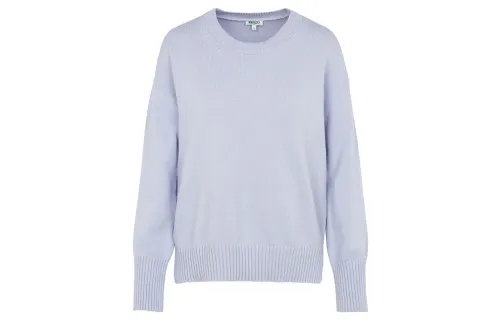 KENZO Letter Logo Sweaters Women's Lavender Crew Neck Moderate Other
