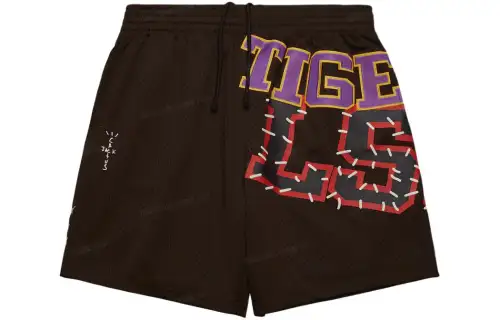 Travis Scott X Mitchell & Ness Lsu Tigers Basketball Shorts