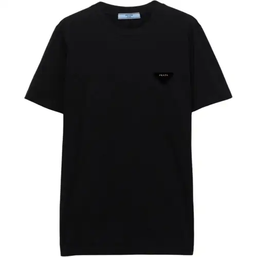 PRADA Logo Detailed Crewneck T Shirt