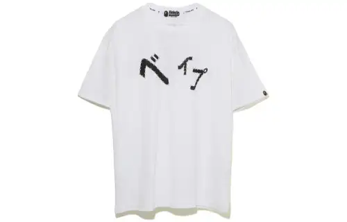 A BATHING APE T Shirts Women's Crew Neck Moderate Straight Fit