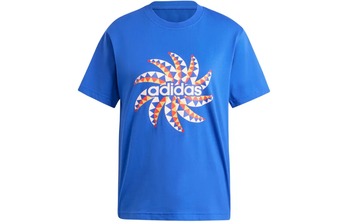 Adidas x FARM RIO Drop Shoulder Sleeve T Shirt Women's Blue