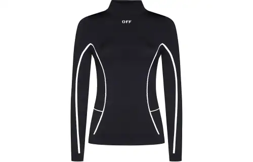 OFF WHITE T Shirt, Slim Fit Women's Black