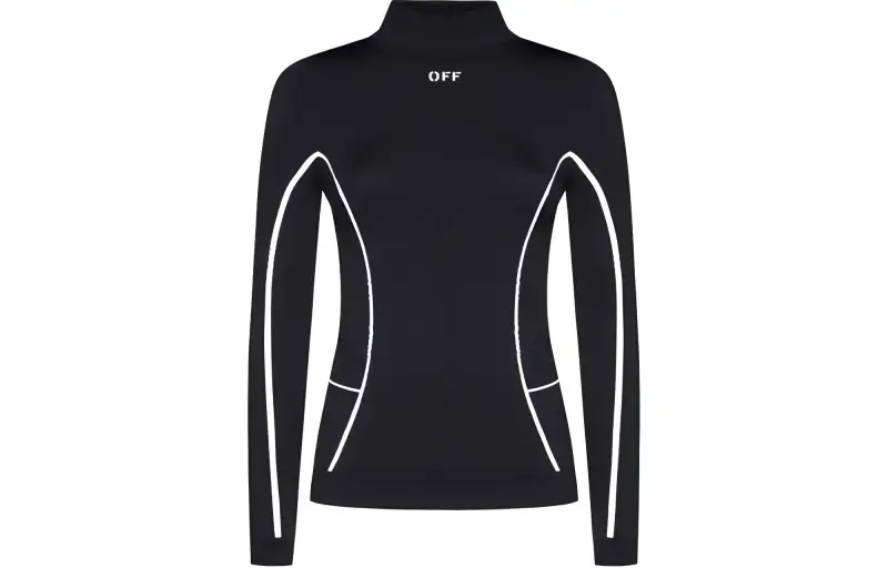 OFF WHITE T Shirt, Slim Fit Women's Black