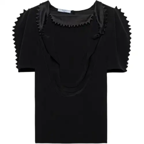 Prada Cady Short Sleeved Top