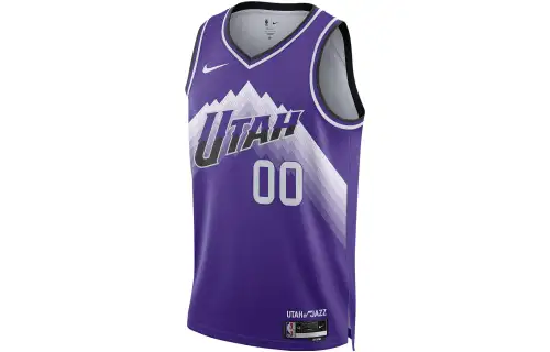 Nike Dri Fit Basketball Jersey City Edition 2023/24 Season, Utah Jazz, Jordan Clarkson Size 00 Men's All over Purple