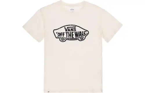 Vans Set in Sleeve T Shirt Women's Ecru