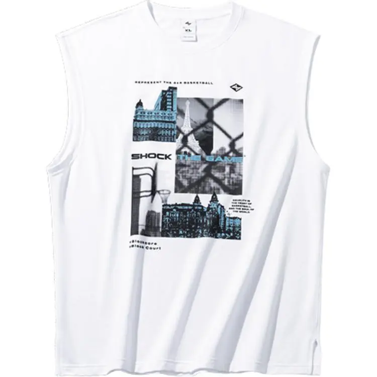Anta Basketball Collection Basketball Jersey Men's Pure White