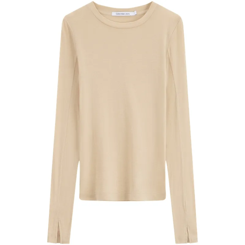 CALVIN KLEIN T Shirt Women's Khaki