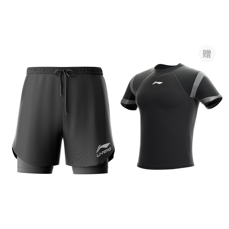 Li Ning Sports Shorts Unisex Black